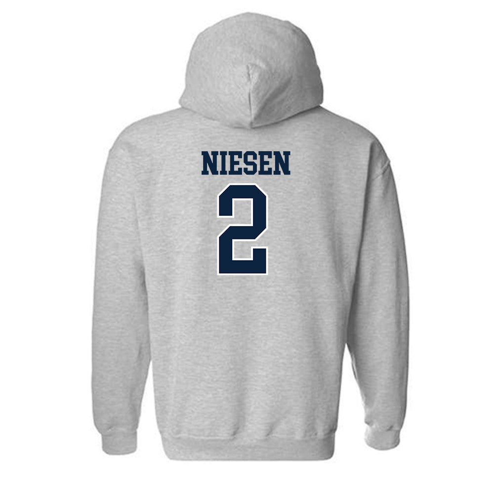 Xavier - NCAA Women's Volleyball : Kelsey Niesen - Generic Shersey Hooded Sweatshirt-1