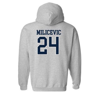 Xavier - NCAA Men's Basketball : Jovan Milicevic - Generic Shersey Hooded Sweatshirt-1