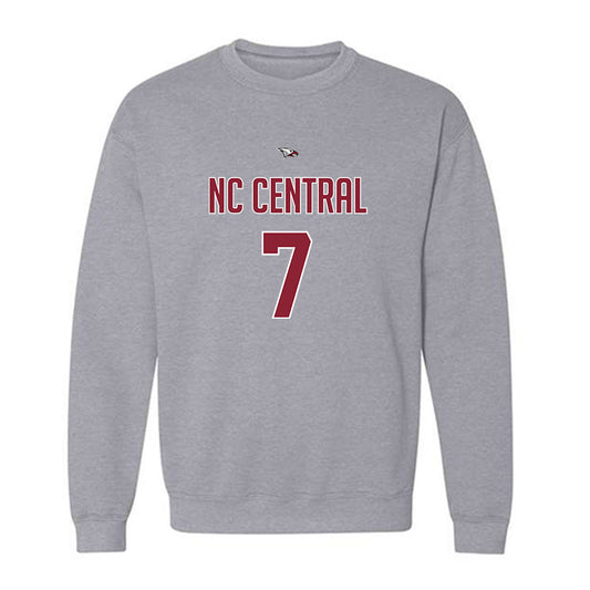NCCU - NCAA Men's Basketball : Khouri Carvey - Classic Shersey Crewneck Sweatshirt-0