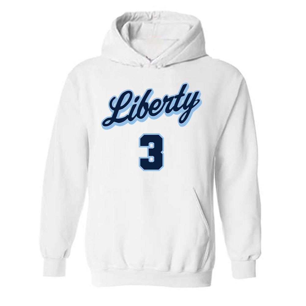 Liberty - NCAA Women's Basketball : JaKayla Thompson - Sports Shersey Hooded Sweatshirt-0