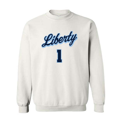 Liberty - NCAA Men's Basketball : Zander Carter - Sports Shersey Crewneck Sweatshirt-0