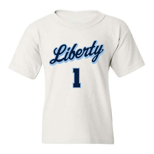 Liberty - NCAA Women's Basketball : Avery Mills - Sports Shersey Youth T-Shirt