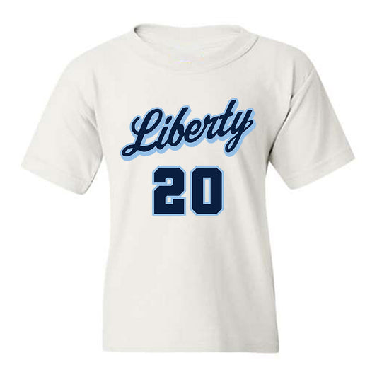 Liberty - NCAA Men's Basketball : Torr Sorensen - Sports Shersey Youth T-Shirt-0