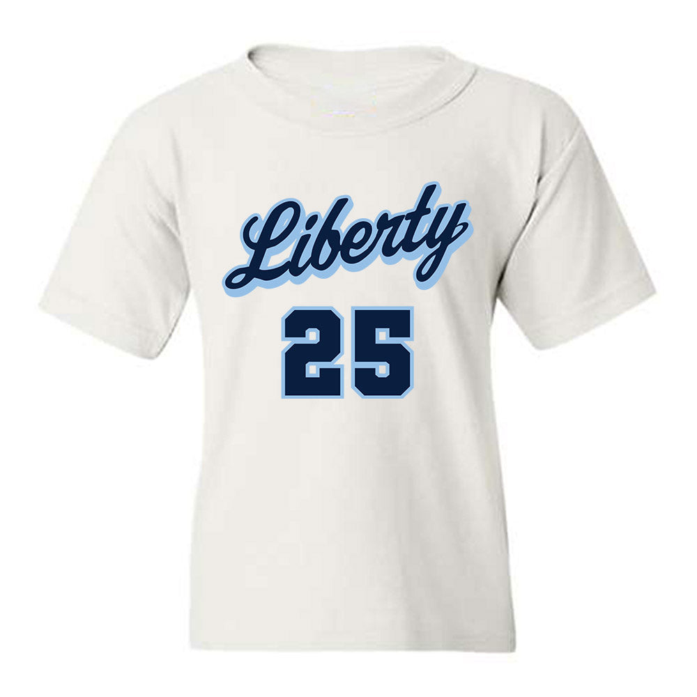 Liberty - NCAA Men's Basketball : Zach Cleveland - Sports Shersey Youth T-Shirt-0