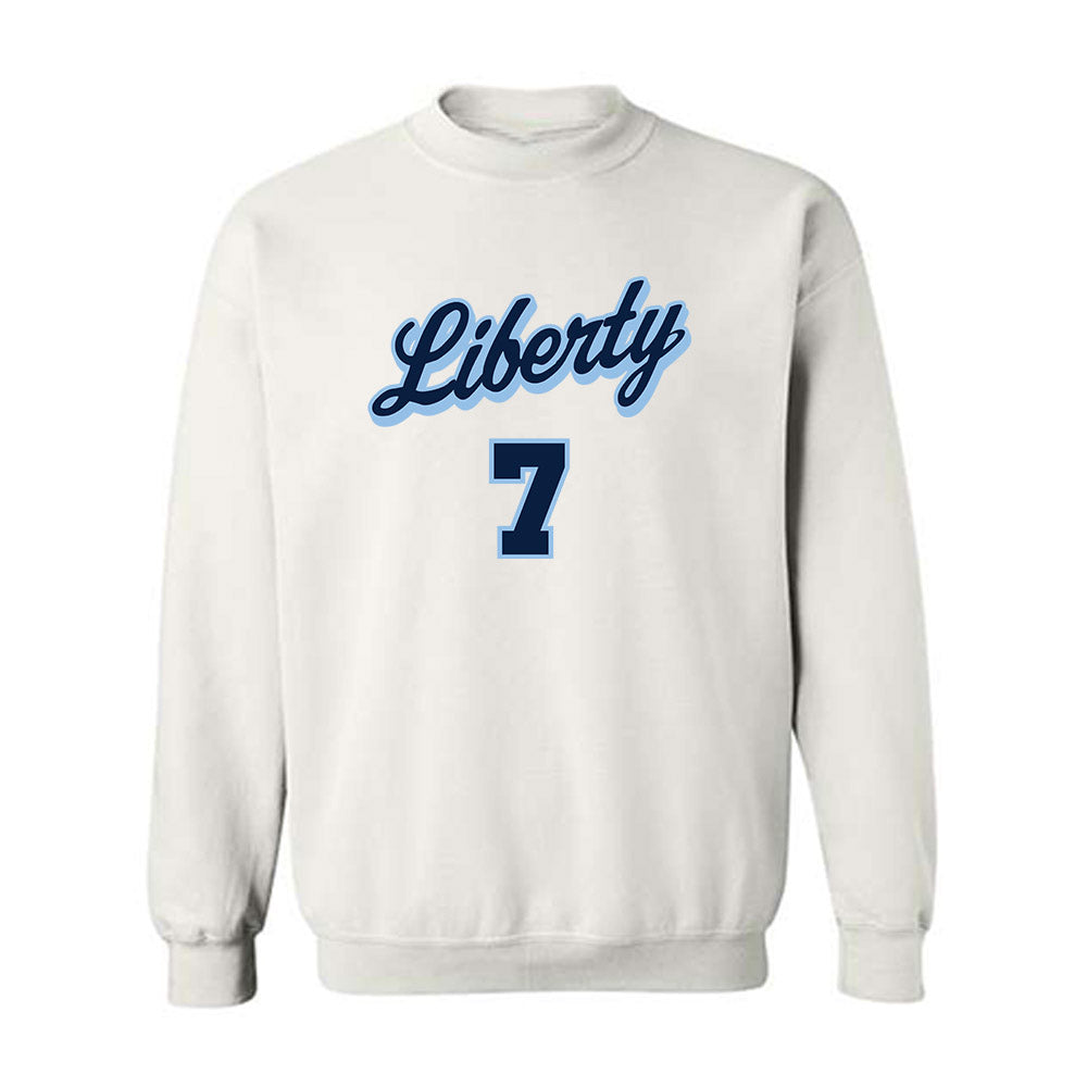 Liberty - NCAA Men's Basketball : Isaiah Ihnen - Sports Shersey Crewneck Sweatshirt-0