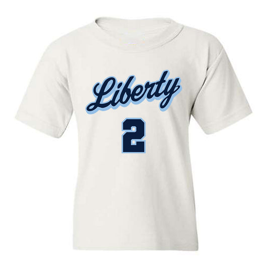 Liberty - NCAA Men's Basketball : Taelon Peter - Sports Shersey Youth T-Shirt-0