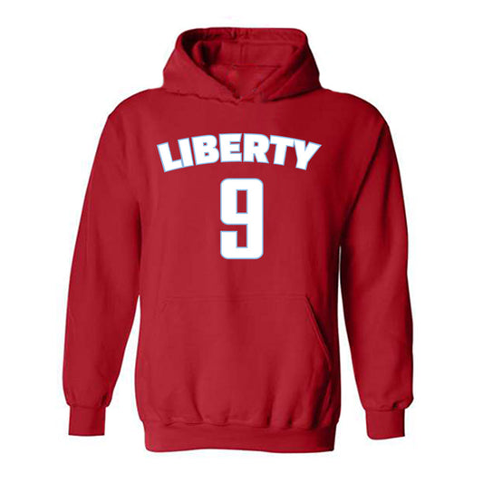 Liberty - NCAA Men's Basketball : JJ Harper - Classic Shersey Hooded Sweatshirt-0