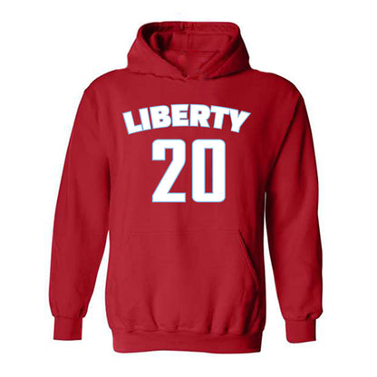 Liberty - NCAA Men's Basketball : Torr Sorensen - Classic Shersey Hooded Sweatshirt-0