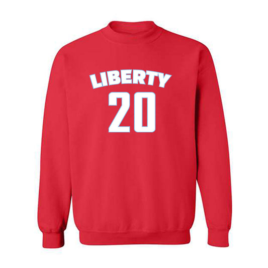 Liberty - NCAA Men's Basketball : Torr Sorensen - Classic Shersey Crewneck Sweatshirt-0