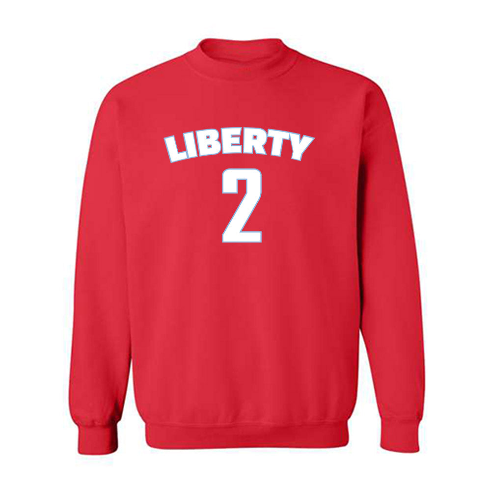 Liberty - NCAA Men's Basketball : Taelon Peter - Classic Shersey Crewneck Sweatshirt-0