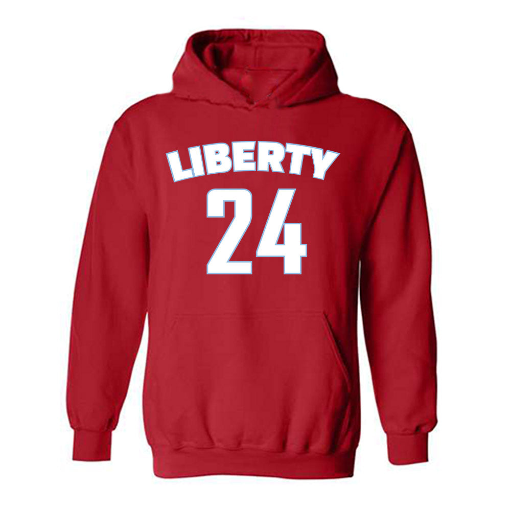 Liberty - NCAA Men's Basketball : Brady Kester - Classic Shersey Hooded Sweatshirt-0
