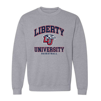 Liberty - NCAA Men's Basketball : Taelon Peter - Generic Shersey Crewneck Sweatshirt-0