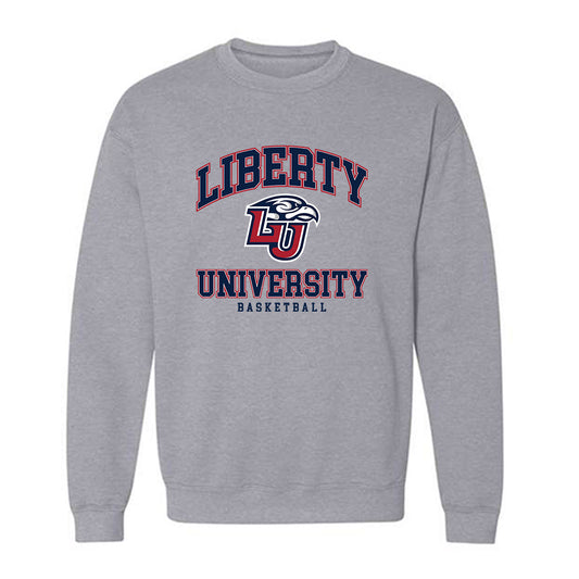 Liberty - NCAA Men's Basketball : Zach Cleveland - Generic Shersey Crewneck Sweatshirt-0