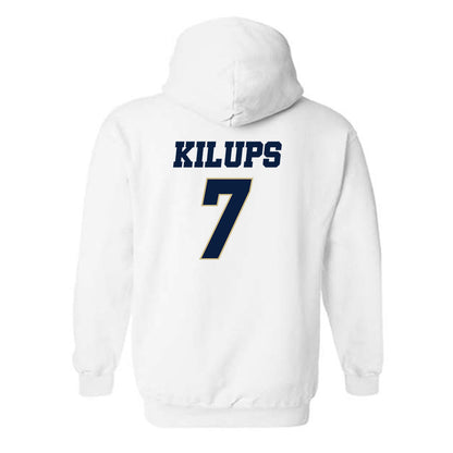 Oral Roberts - NCAA Men's Basketball : Martins Kilups - Generic Shersey Hooded Sweatshirt-1