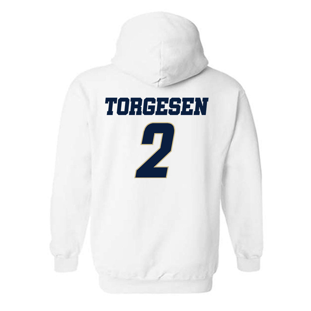 Oral Roberts - NCAA Women's Soccer : Carys Torgesen - Generic Shersey Hooded Sweatshirt-1