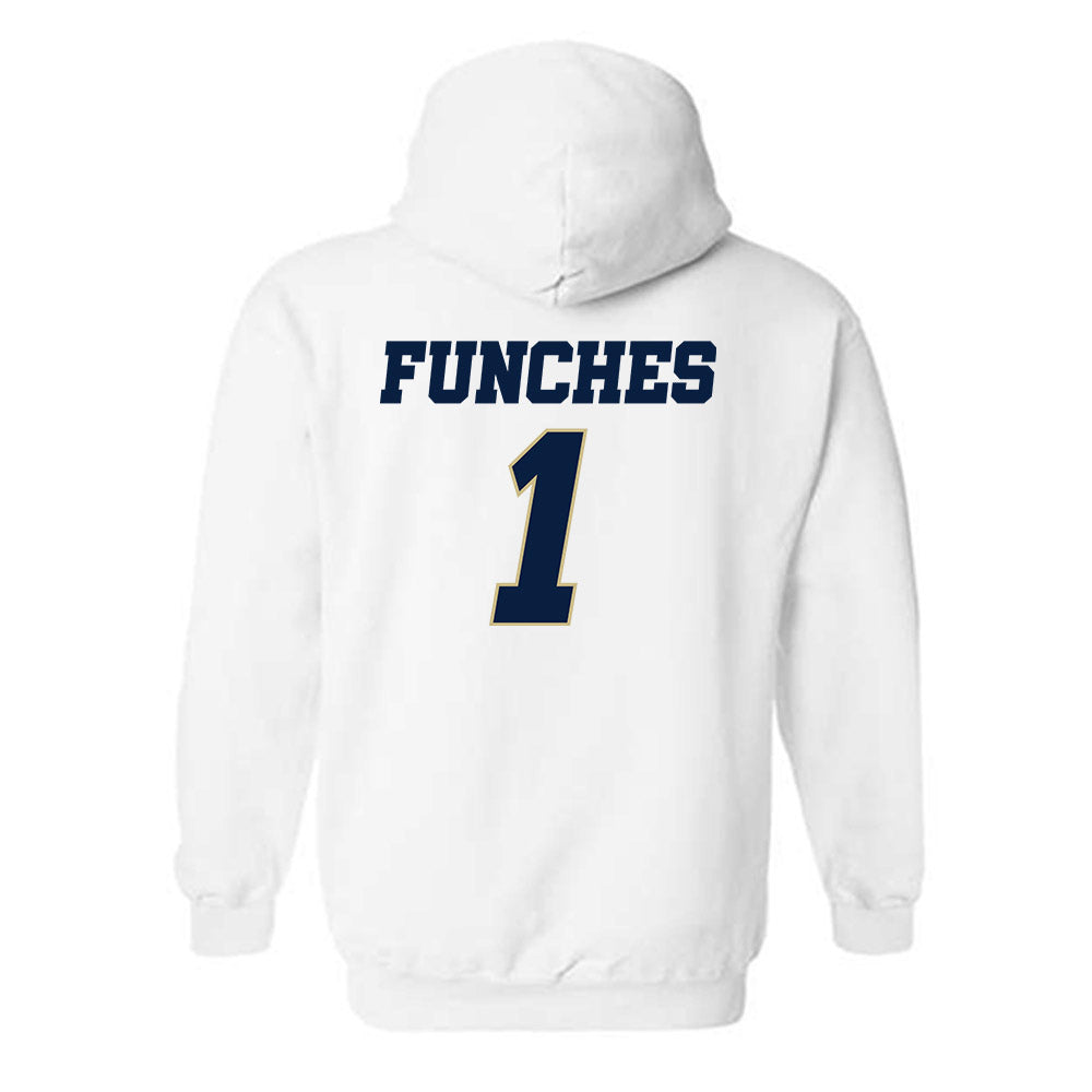 Oral Roberts - NCAA Women's Basketball : Zai Funches - Generic Shersey Hooded Sweatshirt-1
