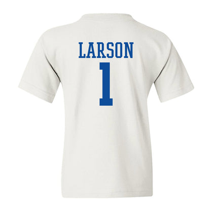 Drake - NCAA Men's Basketball : Owen Larson - Classic Shersey Youth T-Shirt-1