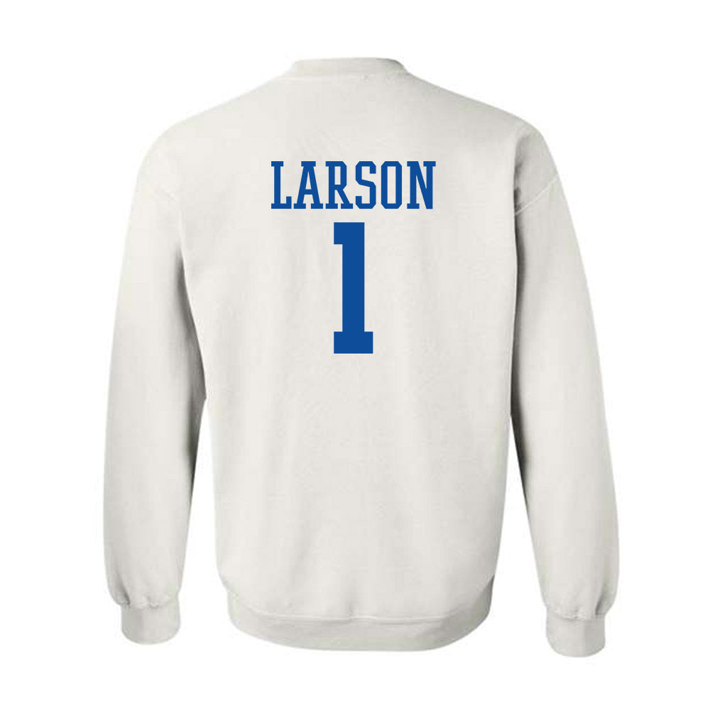 Drake - NCAA Men's Basketball : Owen Larson - Classic Shersey Crewneck Sweatshirt-1