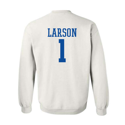 Drake - NCAA Men's Basketball : Owen Larson - Classic Shersey Crewneck Sweatshirt-1