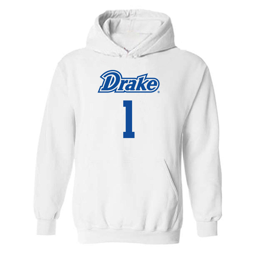 Drake - NCAA Men's Basketball : Owen Larson - Classic Shersey Hooded Sweatshirt-0