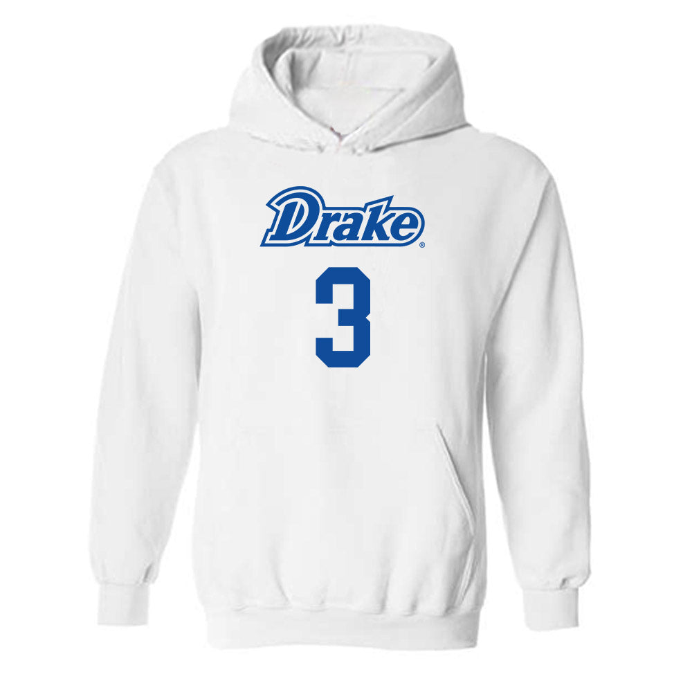 Drake - NCAA Men's Basketball : Cameron Manyawu - Classic Shersey Hooded Sweatshirt-0