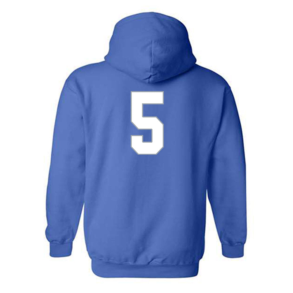 Drake - NCAA Women's Basketball : Mya Crawford - Classic Shersey Hooded Sweatshirt-1