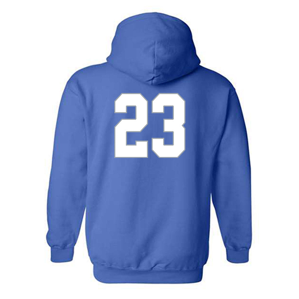 Drake - NCAA Men's Basketball : Isaia Howard - Classic Shersey Hooded Sweatshirt-1