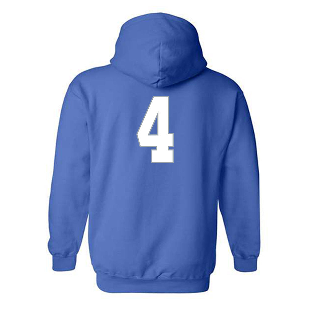 Drake - NCAA Men's Basketball : Isaiah Jackson - Classic Shersey Hooded Sweatshirt-1