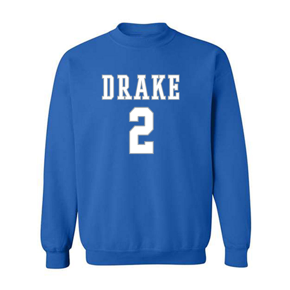 Drake - NCAA Men's Basketball : Griffen Goodbary - Classic Shersey Crewneck Sweatshirt-0