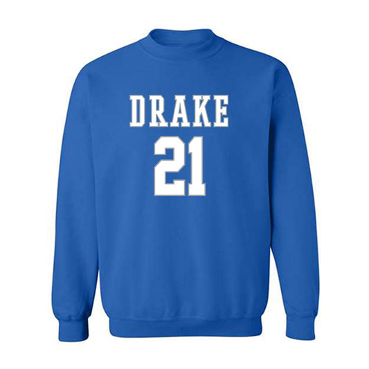 Drake - NCAA Men's Basketball : Andrew Alia - Classic Shersey Crewneck Sweatshirt-0