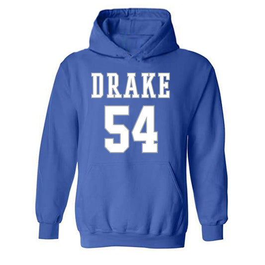 Drake - NCAA Men's Basketball : Daniel Abreu - Classic Shersey Hooded Sweatshirt-0