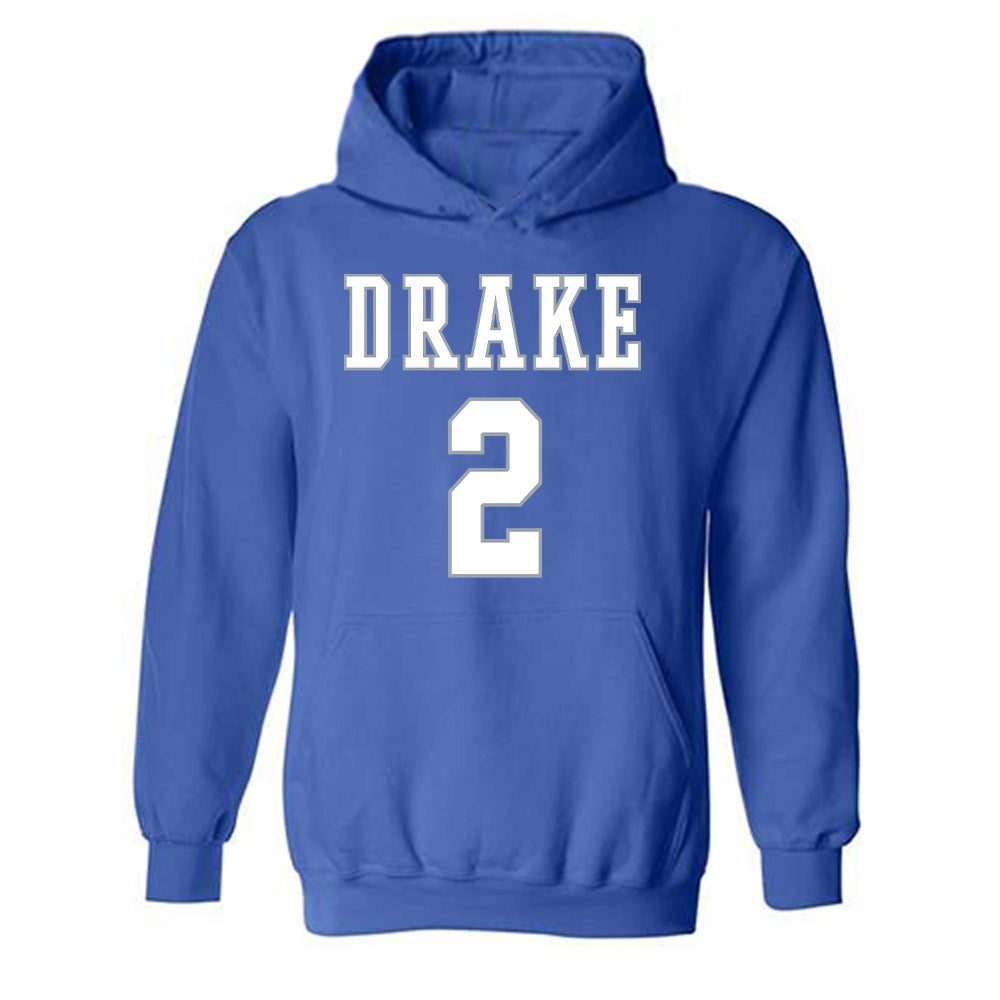 Drake - NCAA Men's Basketball : Griffen Goodbary - Classic Shersey Hooded Sweatshirt-0