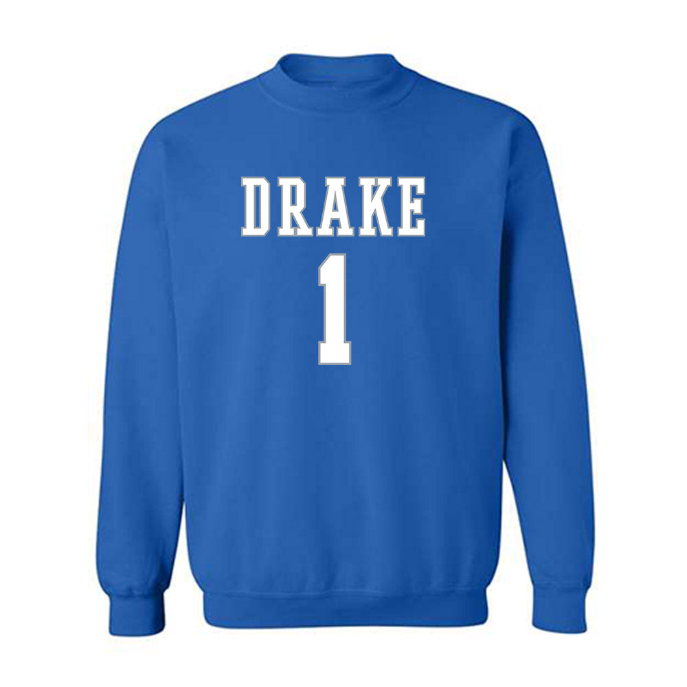 Drake - NCAA Men's Basketball : Owen Larson - Classic Shersey Crewneck Sweatshirt-0