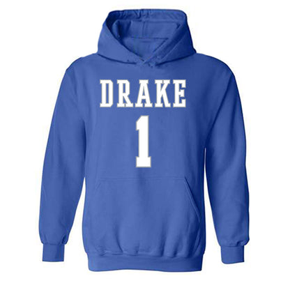 Drake - NCAA Men's Basketball : Owen Larson - Classic Shersey Hooded Sweatshirt-0