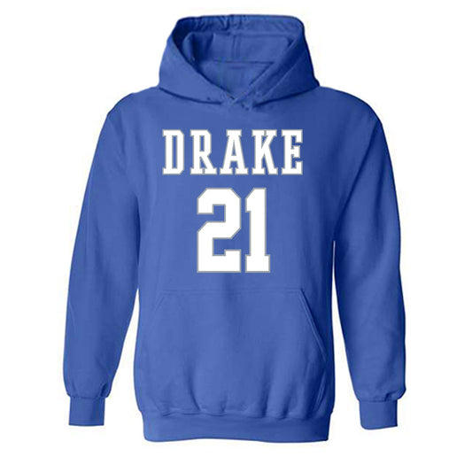 Drake - NCAA Men's Basketball : Andrew Alia - Classic Shersey Hooded Sweatshirt-0