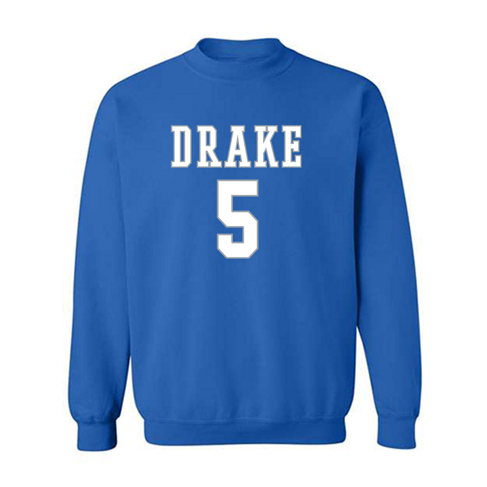 Drake - NCAA Women's Basketball : Mya Crawford - Classic Shersey Crewneck Sweatshirt-0