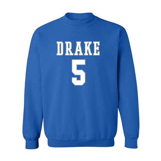 Drake - NCAA Women's Basketball : Mya Crawford - Classic Shersey Crewneck Sweatshirt-0