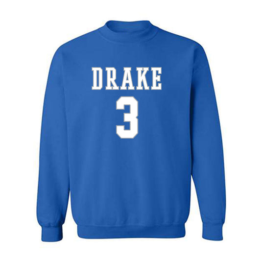 Drake - NCAA Men's Basketball : Jalen Quinn - Classic Shersey Crewneck Sweatshirt-0