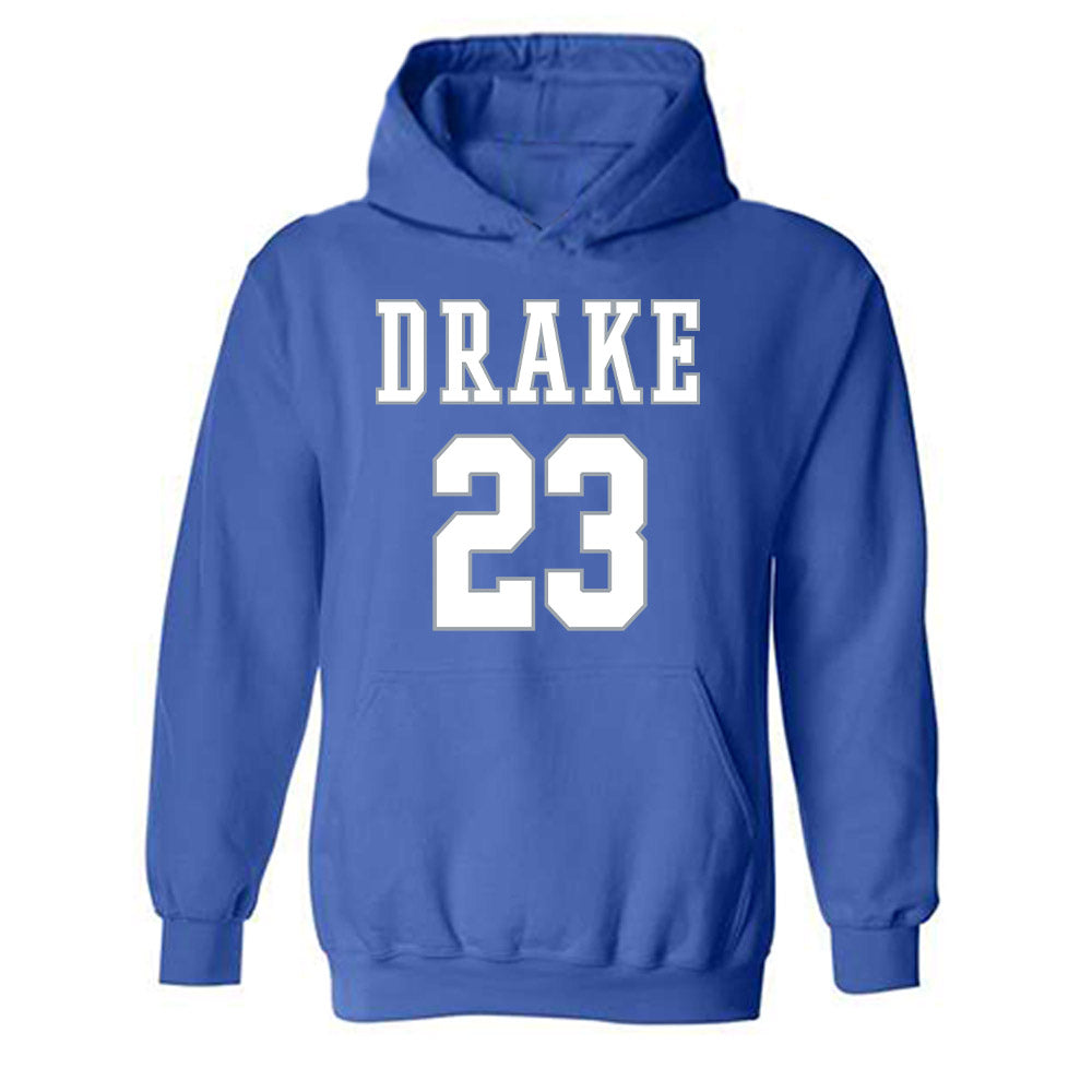 Drake - NCAA Women's Basketball : Quinn Vice - Classic Shersey Hooded Sweatshirt-0