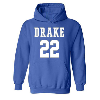 Drake - NCAA Men's Basketball : Mitch Mascari - Classic Shersey Hooded Sweatshirt-0