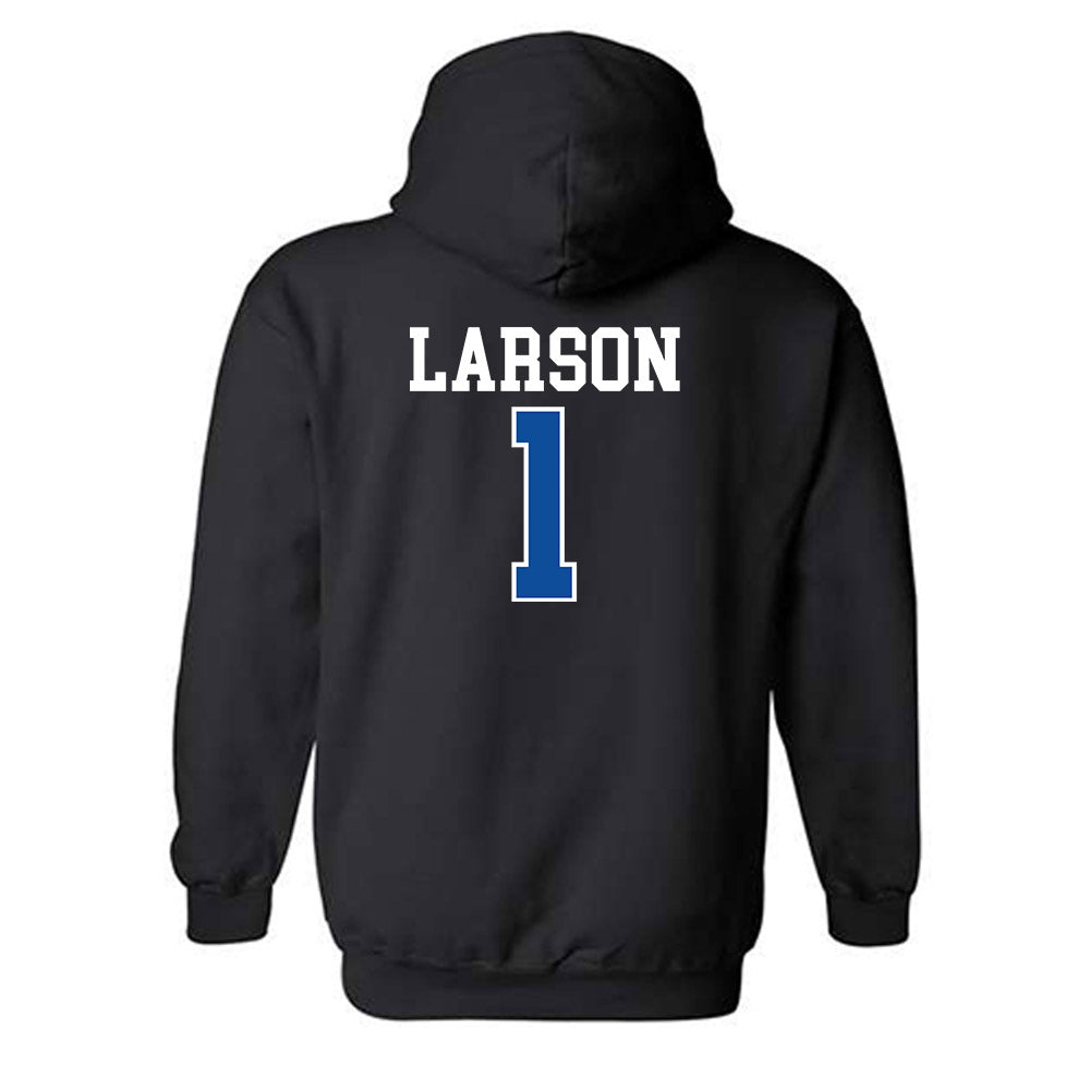 Drake - NCAA Men's Basketball : Owen Larson - Hooded Sweatshirt-1