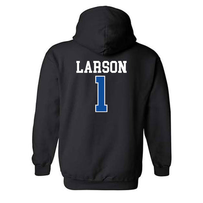 Drake - NCAA Men's Basketball : Owen Larson - Hooded Sweatshirt-1