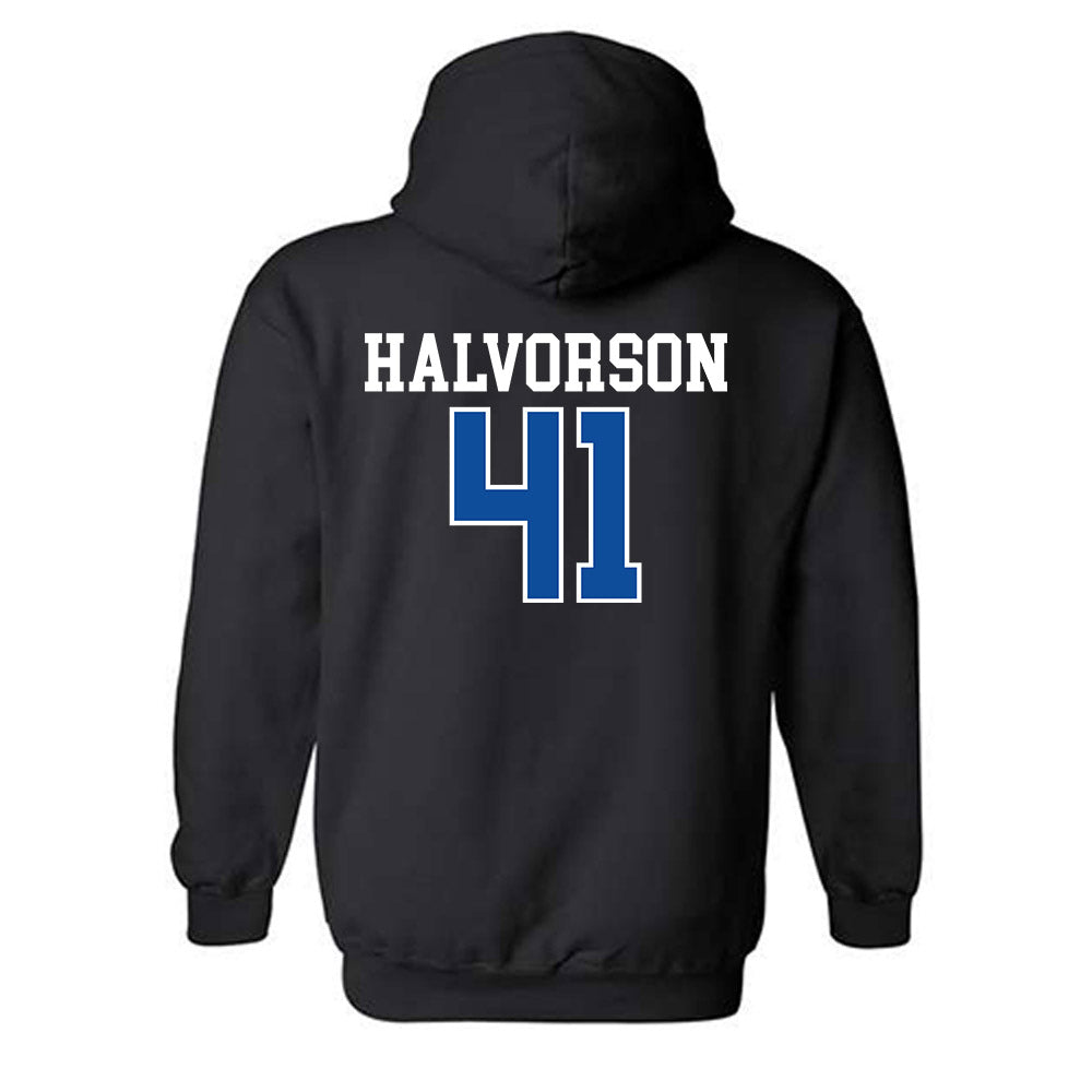 Drake - NCAA Football : Spencer Halvorson - Hooded Sweatshirt-1