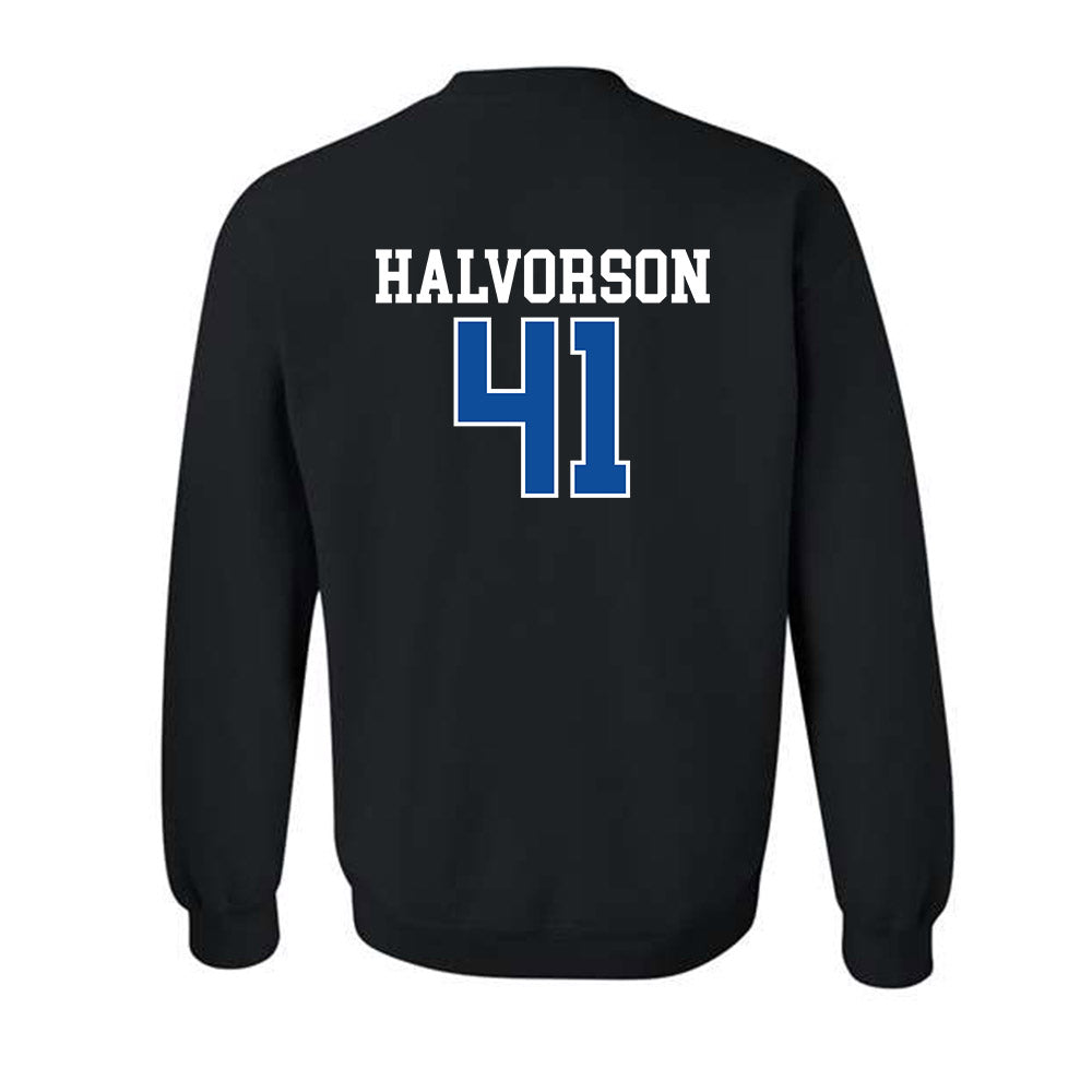 Drake - NCAA Football : Spencer Halvorson - Crewneck Sweatshirt-1