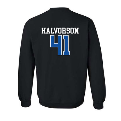 Drake - NCAA Football : Spencer Halvorson - Crewneck Sweatshirt-1