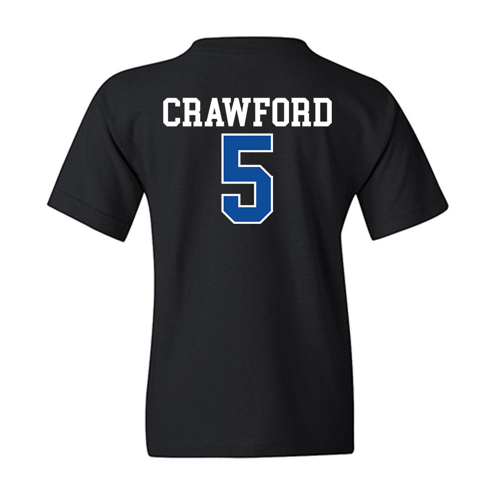 Drake - NCAA Women's Basketball : Mya Crawford - Youth T-Shirt-1