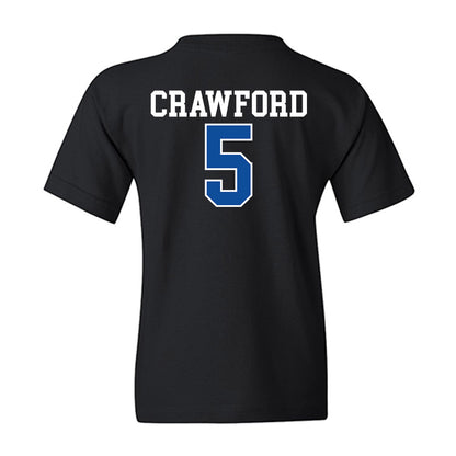 Drake - NCAA Women's Basketball : Mya Crawford - Youth T-Shirt-1