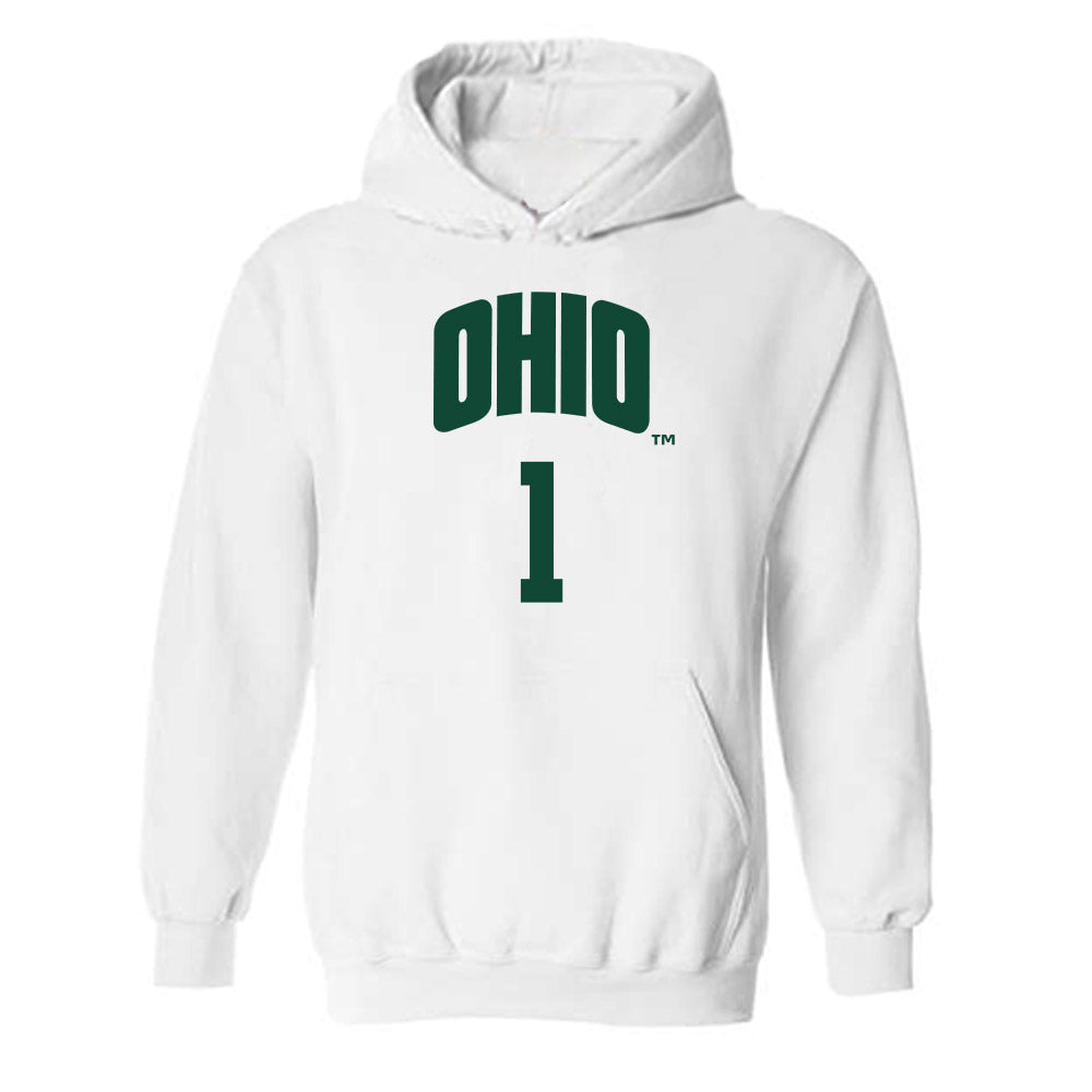 Ohio - NCAA Men's Basketball : Javan Simmons - Classic Shersey Hooded Sweatshirt-0