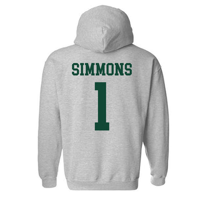 Ohio - NCAA Men's Basketball : Javan Simmons - Classic Shersey Hooded Sweatshirt-1
