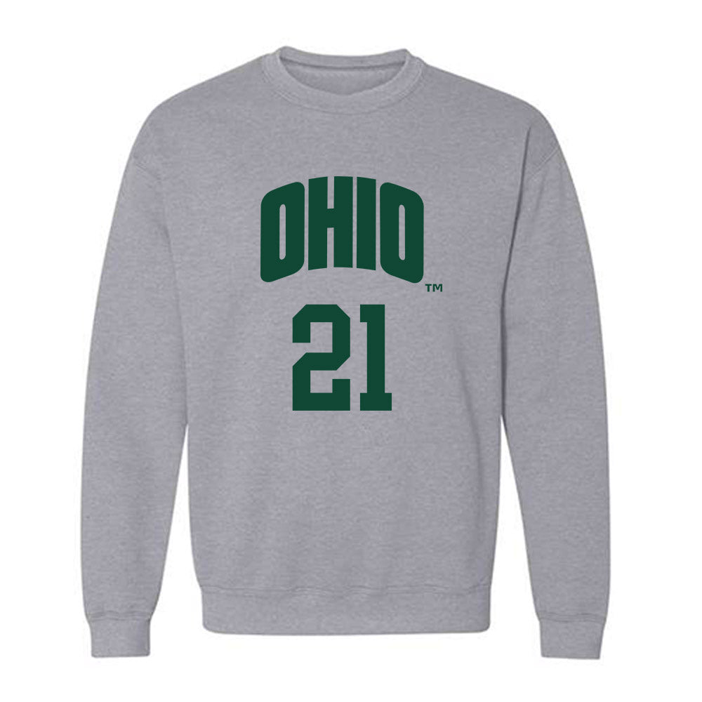 Ohio - NCAA Men's Basketball : Jesse Burris - Crewneck Sweatshirt